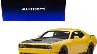 Dodge Challenger SRT Hellcat Widebody Yellow Jacket 1/18 Model Car by Autoart
