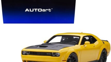 Dodge Challenger SRT Hellcat Widebody Yellow Jacket 1/18 Model Car by Autoart