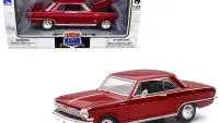 1964 Chevrolet Nova SS Burgundy Diecast Model - 1/25 Muscle Car by New Ray