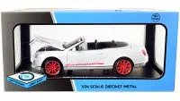 Bentley Continental Supersports ISR Convertible White Metallic with Red Wheels 1/24 Diecast Model Car by Optimum Diecast