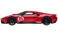 Ford GT Heritage Edition #16 Alan Mann 1/18 Model Car - Red Metallic with Gold Stripes by Autoart