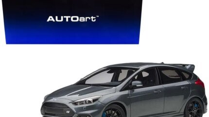 2016 Ford Focus RS Stealth Gray Metallic 1/18 Model Car by Autoart - Collector's Dream