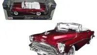 1953 Buick Skylark Burgundy 1/18 Diecast Model Car by Motormax - Classic Collectible