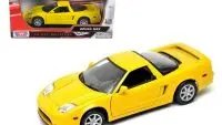 Acura NSX Yellow 1/18 Diecast Model Car by Motormax - Premium Collectible