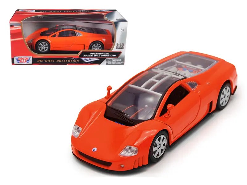 Diecast Model Cars wholesale toys dropshipper drop shipping Volkswagen Nardo W12 Show Car Orange 1/18 Motormax 73141 drop shipping wholesale drop ship drop shipper dropship dropshipping toys dropshipper diecast drop shipper dropshippers. Volkswagen Nardo W12 Show Car Orange 1/18 Diecast Model by Motormax - Collectible Excellence