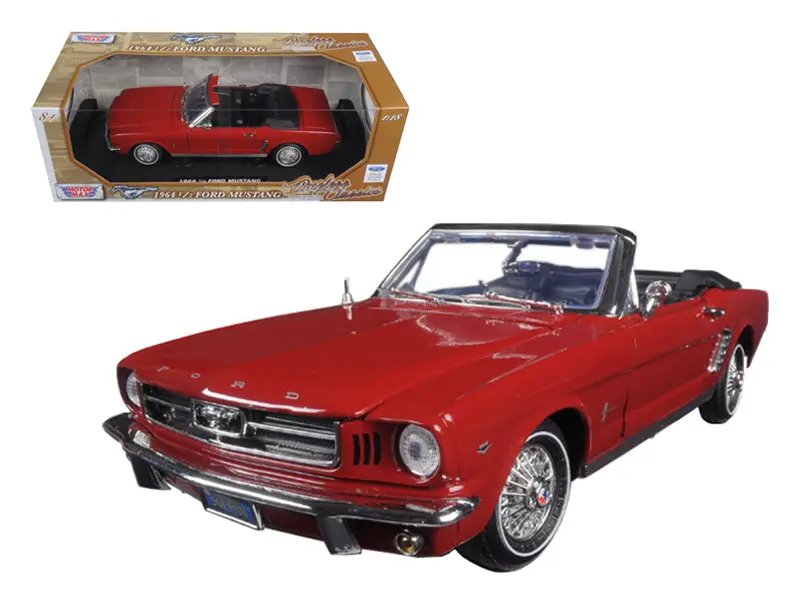 Diecast Model Cars wholesale toys dropshipper drop shipping 1964 1/2 Ford Mustang Convertible Red "Timeless Classics" 1/18 Motormax 73145 drop shipping wholesale drop ship drop shipper dropship dropshipping toys dropshipper diecast drop shipper drops 1964 1/2 Ford Mustang Convertible Red 1/18 Diecast Model by Motormax - Timeless Classics Series