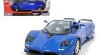 Pagani Zonda C12 Blue 1/18 Diecast Model Car by Motormax