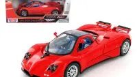 Pagani Zonda C12 Red 1/18 Diecast Model Car by Motormax - Premium Collectible