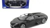 Stunning Black Lamborghini Murcielago Roadster 1/18 Diecast Model by Motormax