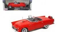 1956 Ford Thunderbird Red 1/18 Diecast Model Car by Motormax - Classic Collectible