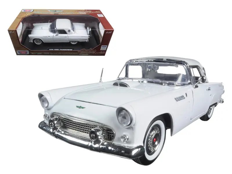 Diecast Model Cars wholesale toys dropshipper drop shipping 1956 Ford Thunderbird White "Timeless Classics" 1/18 Motormax 73176 drop shipping wholesale drop ship drop shipper dropship dropshipping toys dropshipper diecast drop shipper dropshippers. 1956 Ford Thunderbird White Diecast Model 1/18 by Motormax - Timeless Classic Collectible