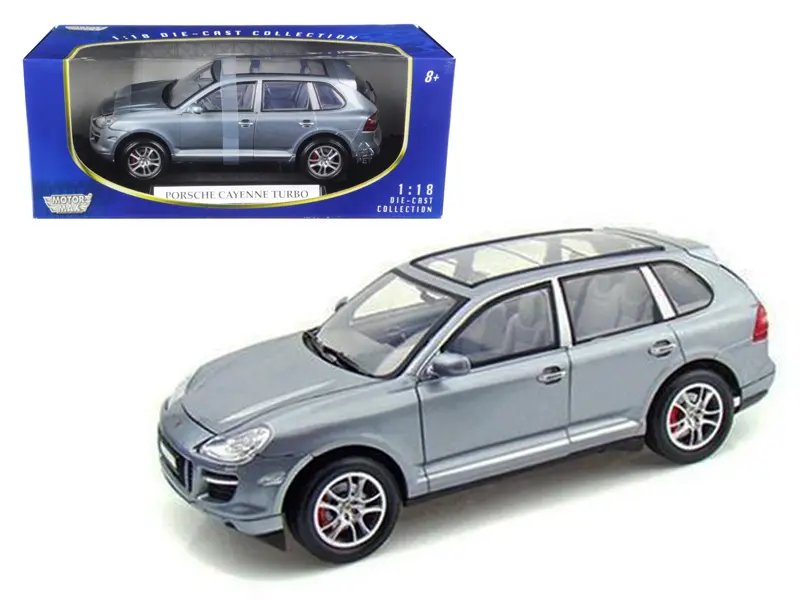 2008 Porsche Cayenne Turbo Silver 1/18 Diecast Model by Motormax – Collectible Luxury Car
