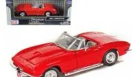 1967 Chevrolet Corvette Convertible Red 1/24 Diecast Model Car by Motormax - Classic Collectible
