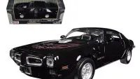 1973 Pontiac Firebird Trans Am Black 1/24 Diecast Model Car by Motormax - Classic Collectible