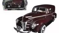 Vintage 1940 Ford Sedan Delivery Brown 1/24 Diecast Model Car by Motormax