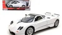 Pagani Zonda C12 White 1/24 Diecast Model by Motormax - Premium Collectible Car
