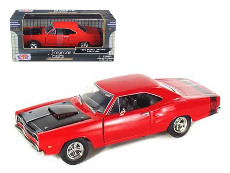 Diecast Model Cars wholesale toys dropshipper drop shipping 1969 Dodge Coronet Super Bee Red 1/24 Motormax 73315 drop shipping wholesale drop ship drop shipper dropship dropshipping toys dropshipper diecast drop shipper dropshippers. 1969 Dodge Coronet Super Bee Red 1/24 Diecast Model Car by Motormax - Collectible Classic