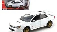 Subaru Impreza WRX STi White 1/24 Diecast Model Car by Motormax - Perfect Collectible Gift