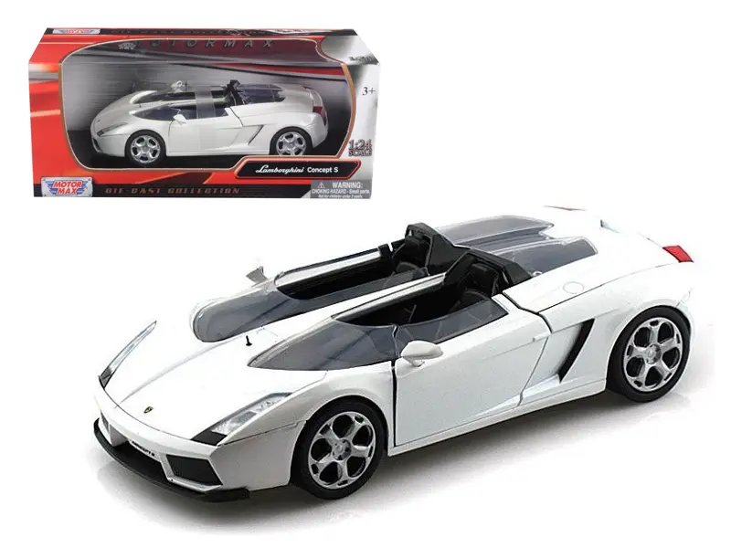 Exclusive Lamborghini Concept S White 1/24 Diecast Model by Motormax – Perfect Collectible!