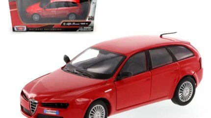Alfa Romeo 159 SW Red 1/24 Diecast Model by Motormax - Perfect Collectible Car