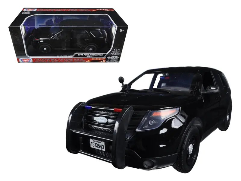 2015 Ford Police Interceptor Utility 1/18 Diecast Model Car – Motormax Special Edition