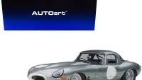 Jaguar Lightweight E Type Roadster RHD Dark Silver 1/18 Model Car by Autoart - Premium Collectible
