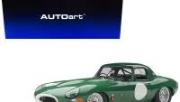 Jaguar Lightweight E Type Roadster RHD (Right Hand Drive) Opalescent Dark Green 1/18 Model Car by Autoart