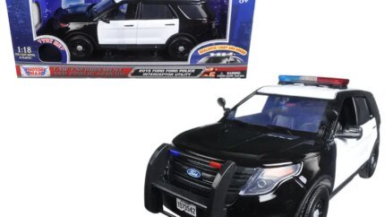 2015 Ford Police Interceptor Utility 1/18 Diecast Model with Lights & Sounds by Motormax