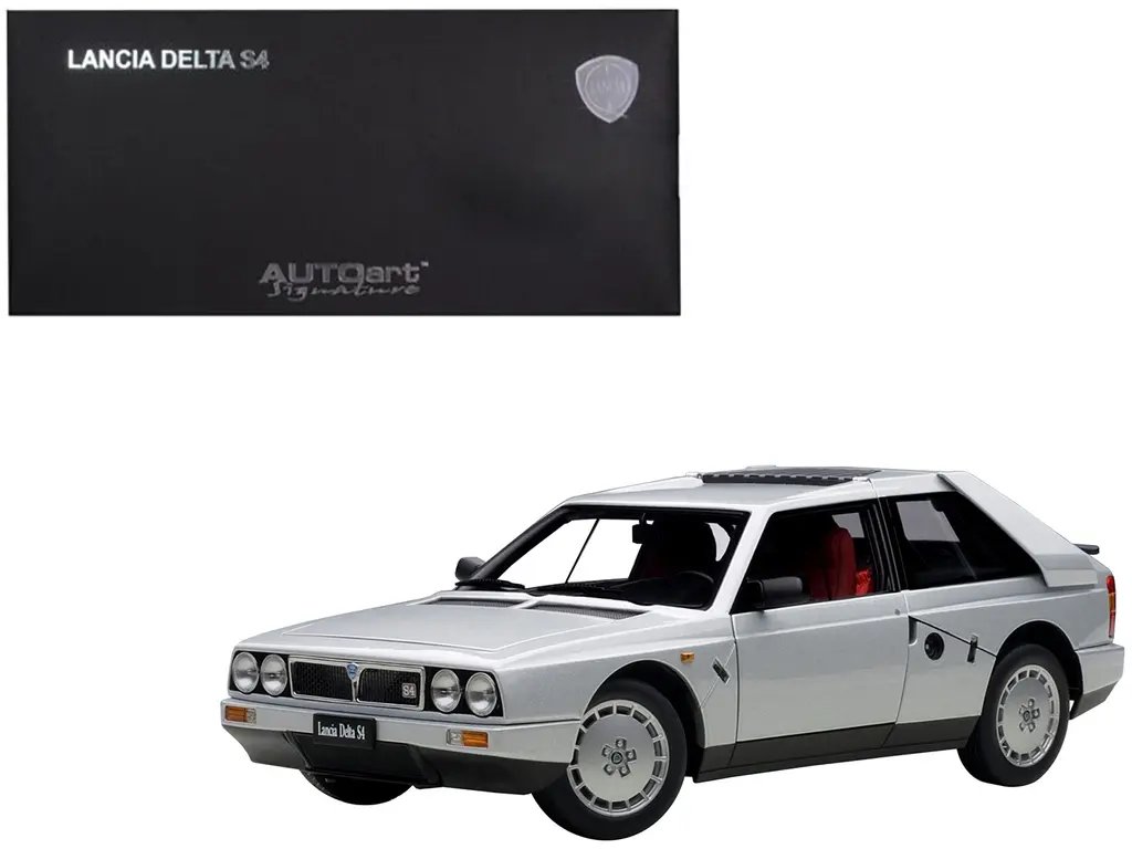 Collectible Lancia Delta S4 Grey 1/18 Diecast Model by Autoart