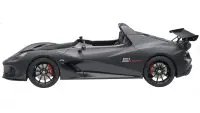 Lotus 3-Eleven 1/18 Model Car by Autoart: Matt Black with Gloss Accents