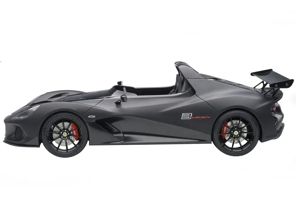 Lotus 3-Eleven 1/18 Model Car by Autoart: Matt Black with Gloss Accents