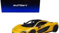 McLaren P1 Volcano Yellow 1/18 Model Car by Autoart: Premium Collectible with Yellow & Black Interior