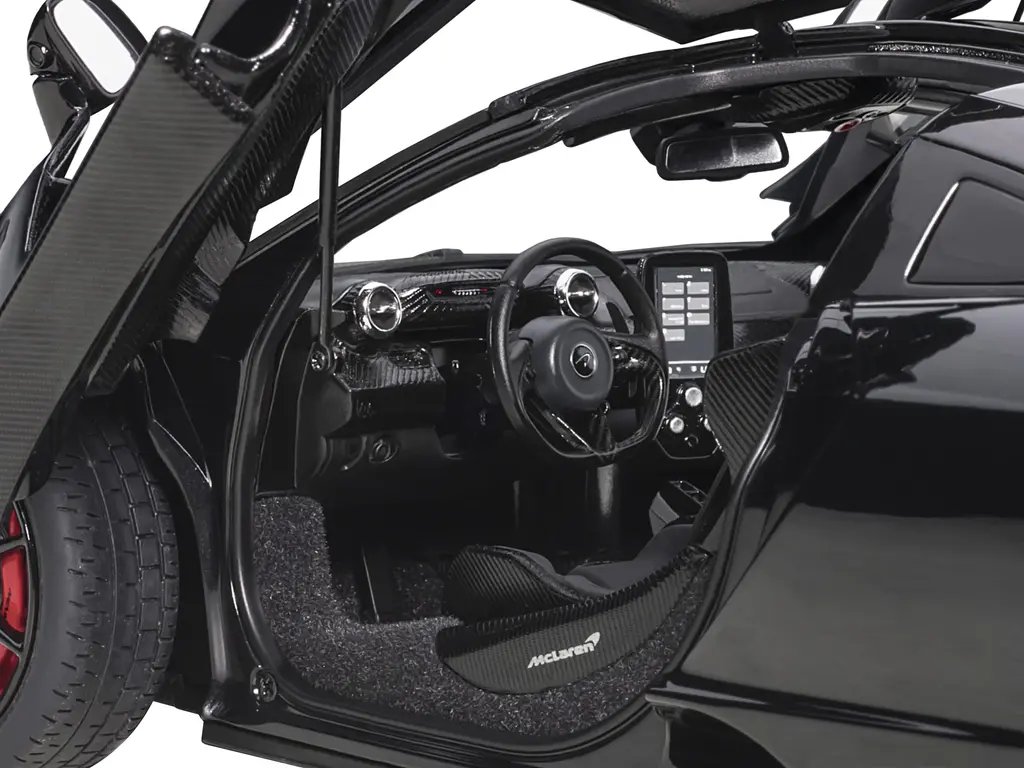 McLaren Senna Stealth Cosmos Black 1/18 Model Car by Autoart with Carbon Accents 3 McLaren Senna Stealth Cosmos Black 1/18 Model Car by Autoart with Carbon Accents - Image 3