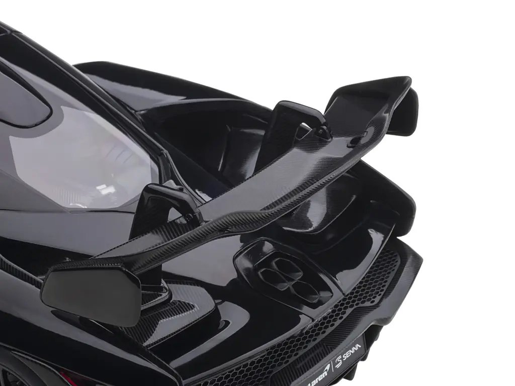 McLaren Senna Stealth Cosmos Black 1/18 Model Car by Autoart with Carbon Accents 2 McLaren Senna Stealth Cosmos Black 1/18 Model Car by Autoart with Carbon Accents - Image 2