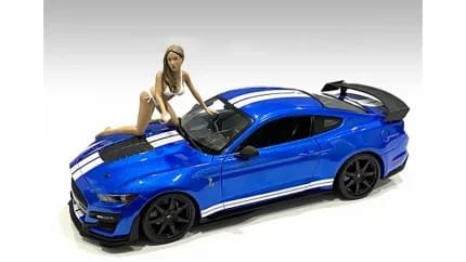 Jenny Bikini Car Wash Girl Figurine for 1/18 Scale Models by American Diorama - Perfect Detail for Collectors