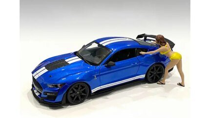 Stephanie Bikini Car Wash Girl Figurine for 1/18 Scale Models - American Diorama Collectible