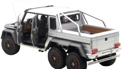 Mercedes G63 AMG 6X6 Silver 1/18 Model Car by Autoart – Ultimate Collector's Edition