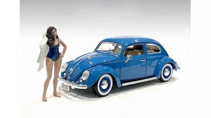 Beach Girl Katy Figurine for 1/18 Scale Models - American Diorama Collectible
