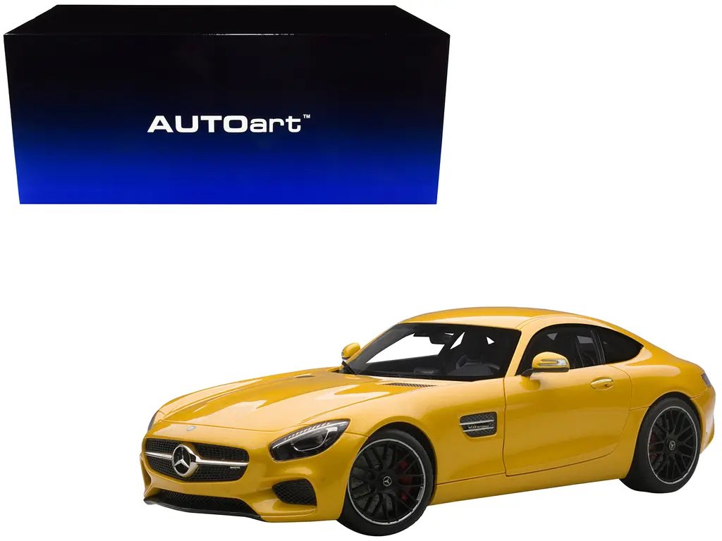 Stunning Mercedes AMG GT S Solarbeam Yellow 1/18 Model by Autoart