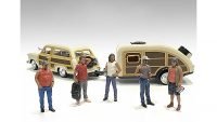 American Diorama 1/18 Scale Campers 5-Piece Figure Set for Model Dioramas