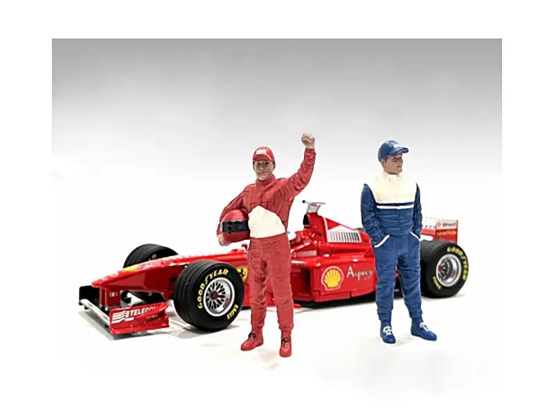90s Racing Legends Figures Set A & B for 1/18 Scale Models by American Diorama