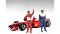 90s Racing Legends Diecast Figures Set for 1/43 Scale Models by American Diorama