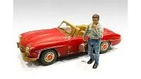 Auto Mechanic Chain Smoker Larry Figurine for 1/18 Scale Models by American Diorama