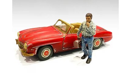 Auto Mechanic Chain Smoker Larry Figurine for 1/18 Scale Models by American Diorama