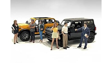 The Dealership 6-Piece Figurine Set for 1/24 Scale Models by American Diorama