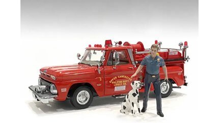 1/24 Scale Firefighters Fire Dog Training Figures by American Diorama