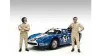 Racing Legends 60's Diecast Figures Set for 1/43 Scale Models by American Diorama