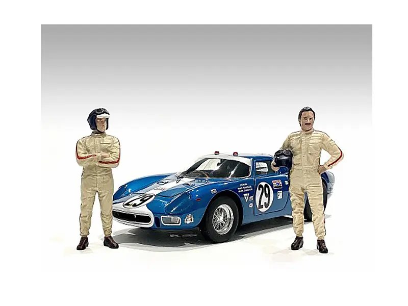 Racing Legends 60’s Diecast Figures Set for 1/43 Scale Models by American Diorama