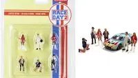 Race Day 2 Diecast Figurine Set - 6 Piece 1/64 Scale Models by American Diorama