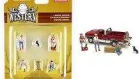 Western Style 6-Piece Diecast Set for 1/64 Scale Models by American Diorama